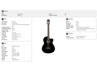 Fender CN-140SCE Thinline Black With Case Fender CN-140SCE Thinline Black With Case